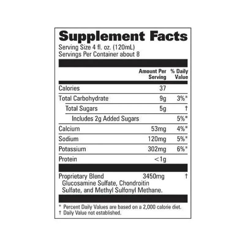 Forever Freedom Aloe Vera Joint Support Drink – 1 Litre - Recs-Medix Forever freedom supplement facts panel 4 fl oz serving
