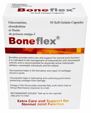 Boneflex Soft Gel Capsules supports joint and cartilage function.