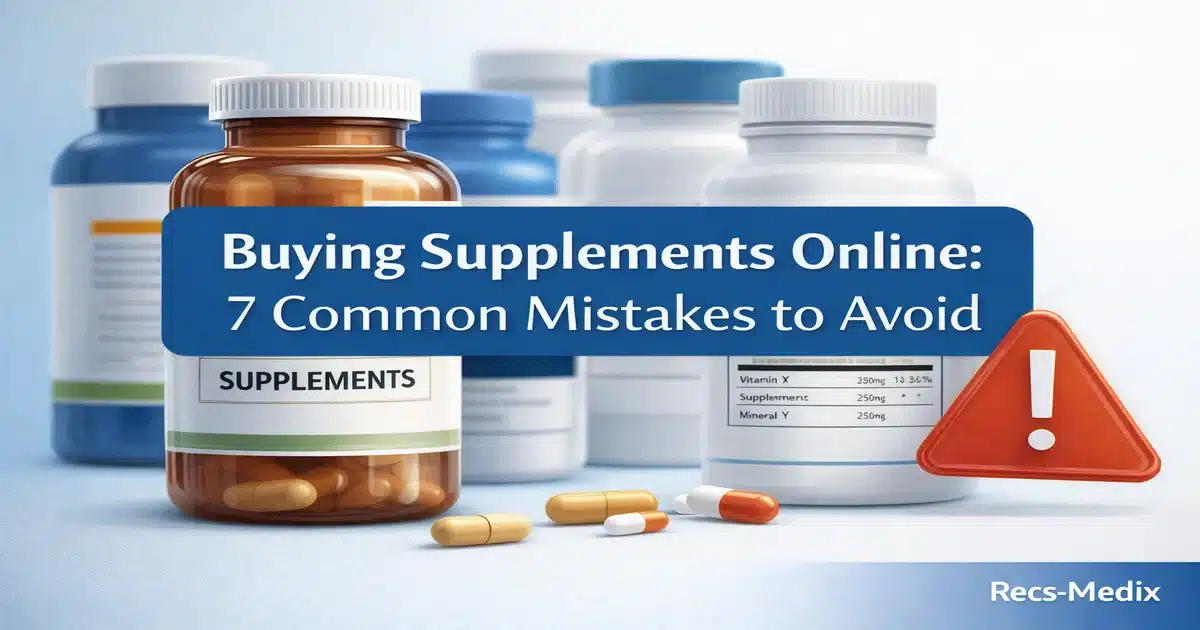 Buying supplements online – common mistakes and how to avoid them