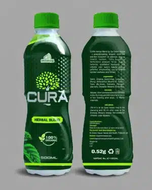 De Greenhouse Cura Herbal Blend 500ml organic herbal supplement for vitality and bone support