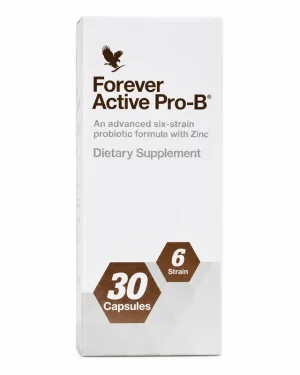 Forever Active Pro-B probiotic supplement 30 capsules with zinc