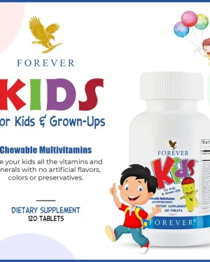 Forever Kids chewable multivitamins 120 tablets dietary supplement pack