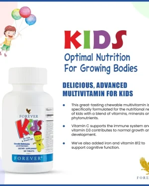 Forever Kids chewable multivitamins for growing children’s daily nutrition support