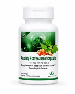 Supplements For Stress And Anxiety Relief - Recs-Medix Green world anxiety & stress relief capsule (ishine capsule) – sleep & relaxation support – 500mg – 60 capsules