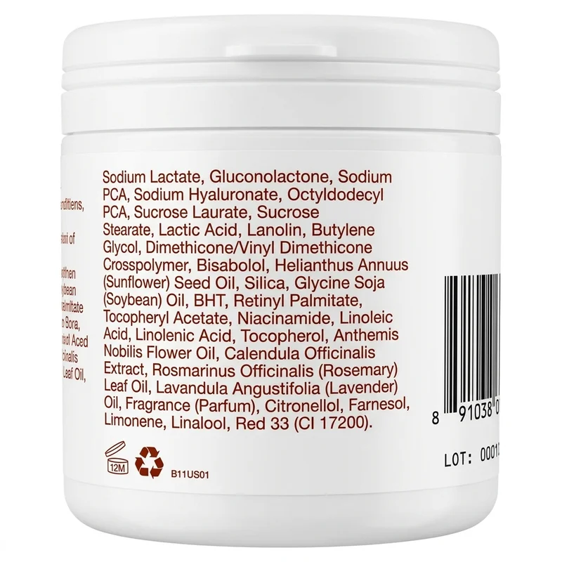 Bio-Oil Dry Skin Gel – Intensive Moisture For Very Dry Skin – 200Ml - Recs-Medix Bio-oil dry skin gel 200 ml back label showing the full ingredient list, barcode, lot code and 12-month opening symbol.