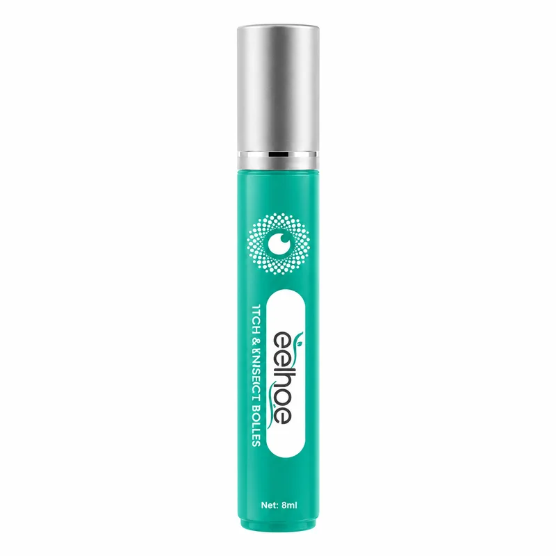 Eelhoe Vision Enhance Roller – Under-Eye Roll-On – 8Ml - Recs-Medix Eelhoe itch & insect bites 8ml roll-on bottle with teal body, silver cap and front label.